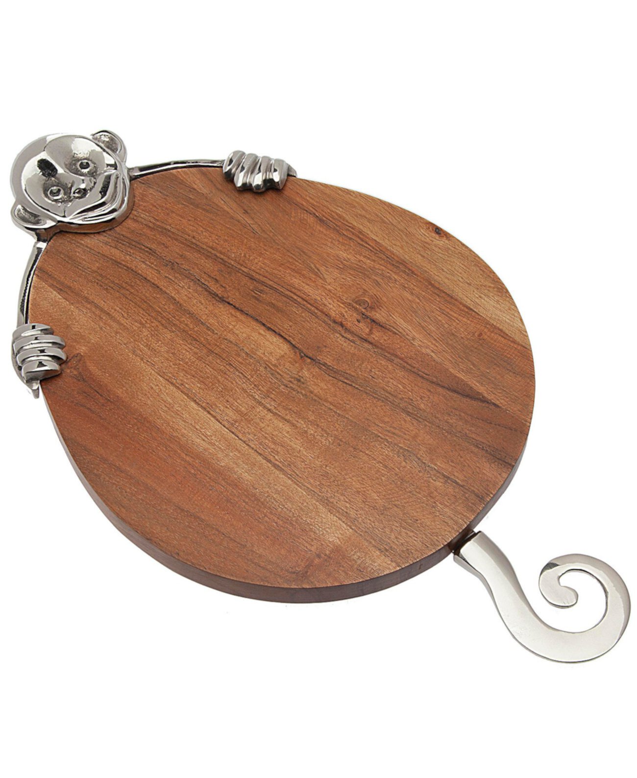 Monkey Design Acacia Wood Cheese Board with Cheese Server Godinger