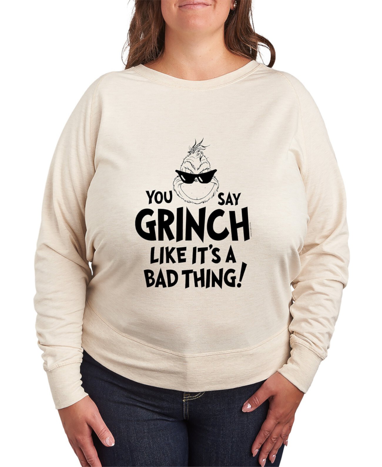 Женская Футболка Hybrid Apparel Plus Size Grinch Like it’s a Bad Thing Graphic Hybrid Apparel