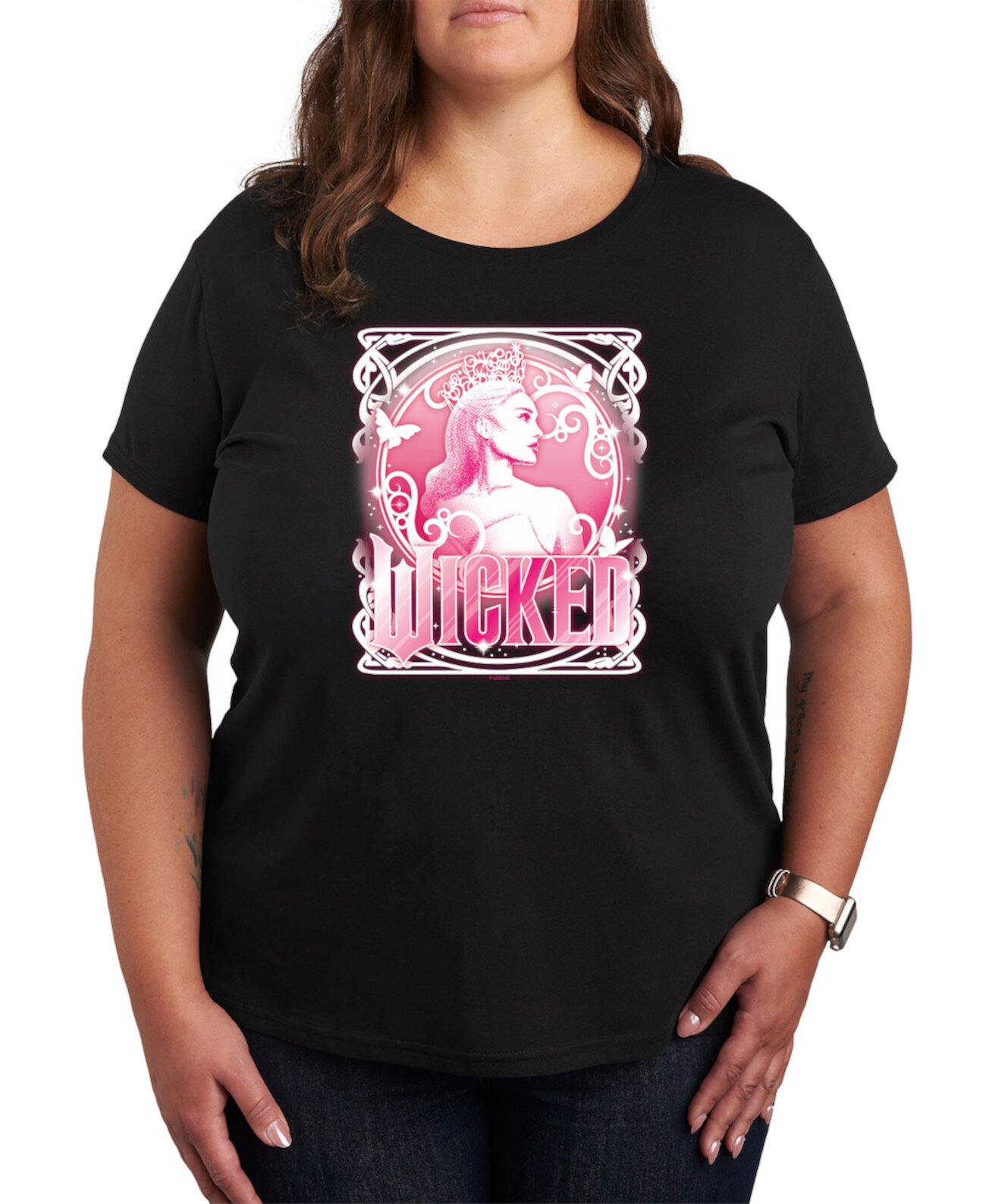 Женская Футболка Hybrid Apparel Plus Size Wicked Glinda Hybrid Apparel