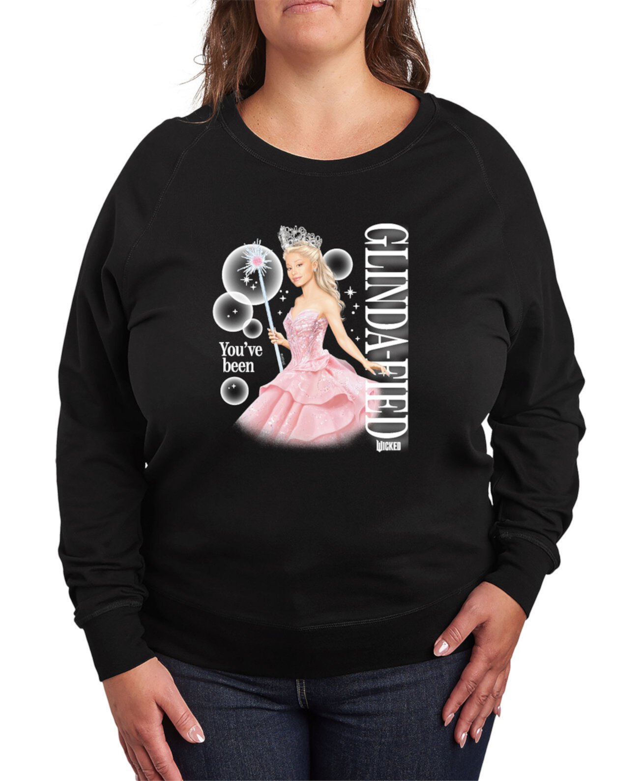 Женская Футболка Hybrid Apparel Plus Size Wicked Glinda Graphic Pullover Hybrid Apparel