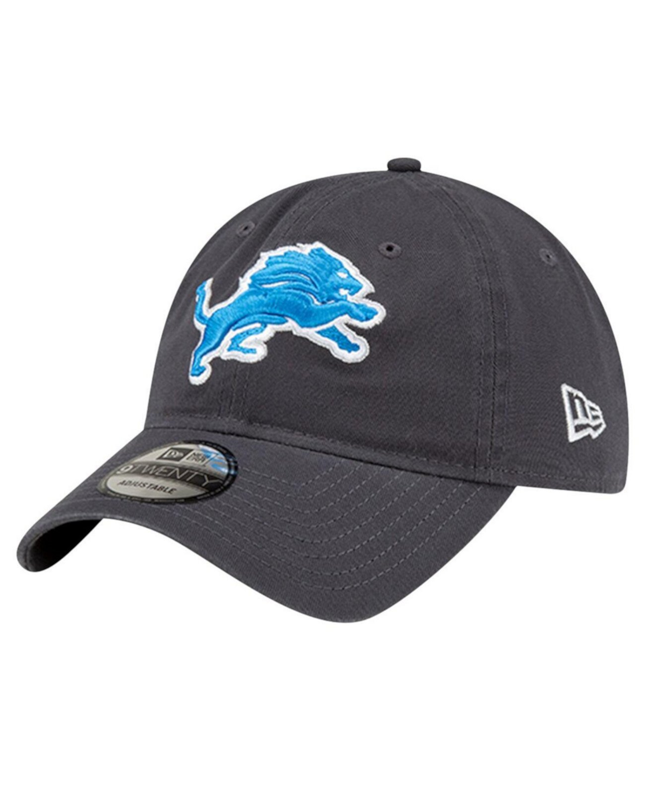 Бейсболка New Era Men's Graphite Detroit Lions Core Classic 9TWENTY New Era