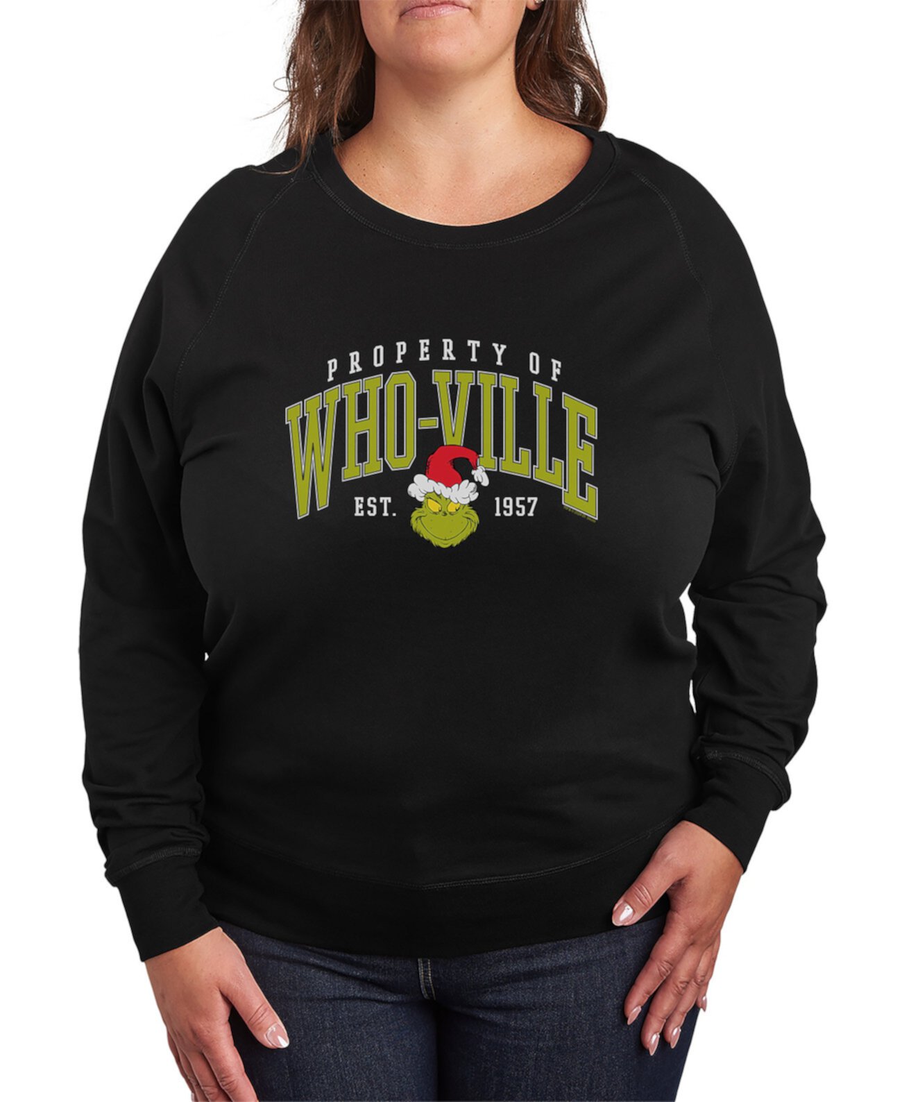 Женская Футболка Hybrid Apparel Plus Size Grinch Who-Ville Graphic Hybrid Apparel