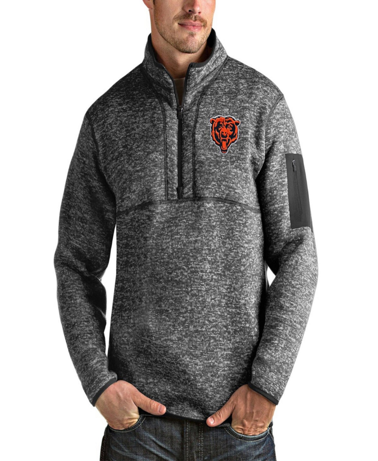 Мужское Худи Antigua Bear Head Fortune Quarter-Zip Antigua