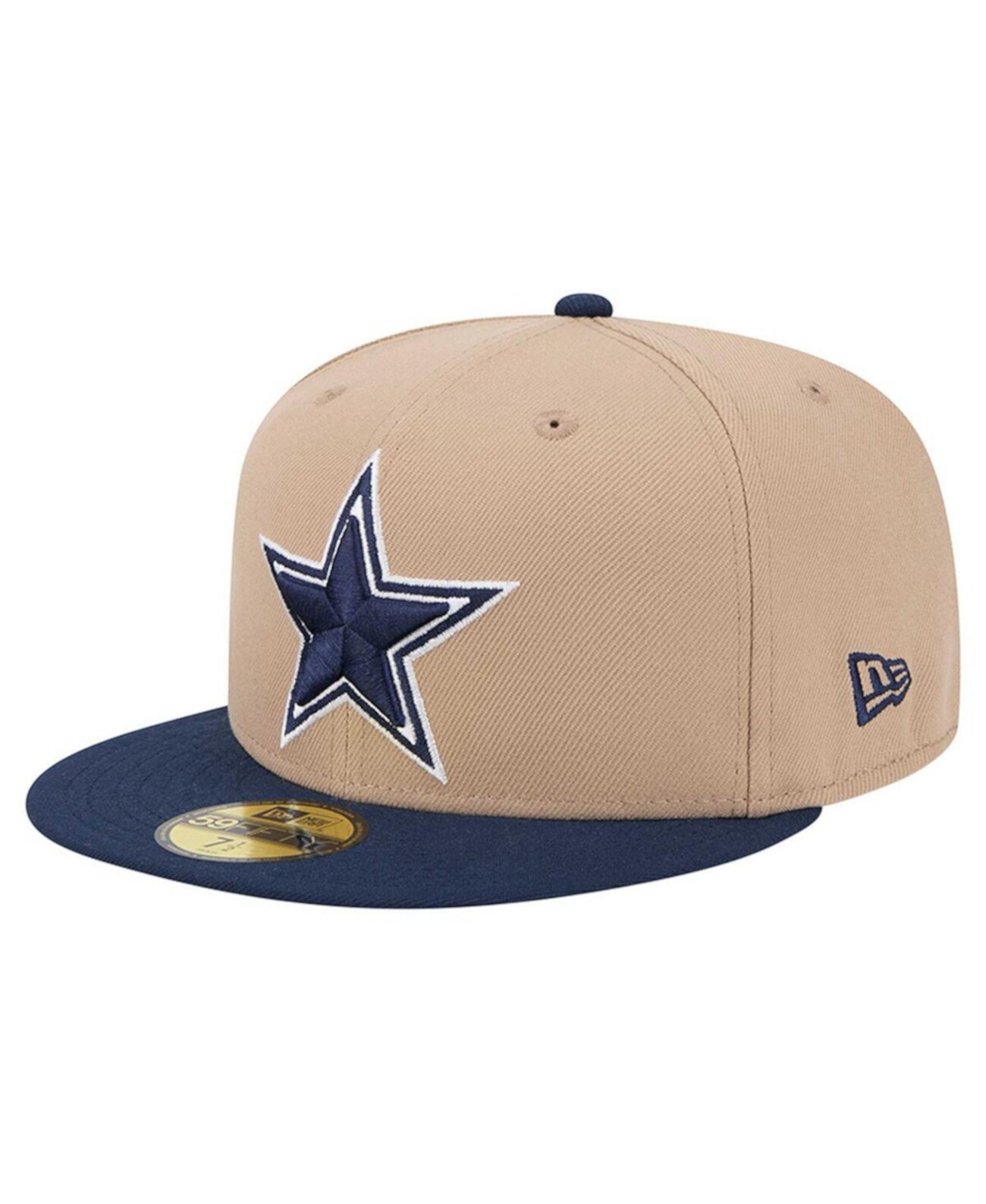 Бейсболка New Era Men's Tan Dallas Cowboys 59FIFTY New Era