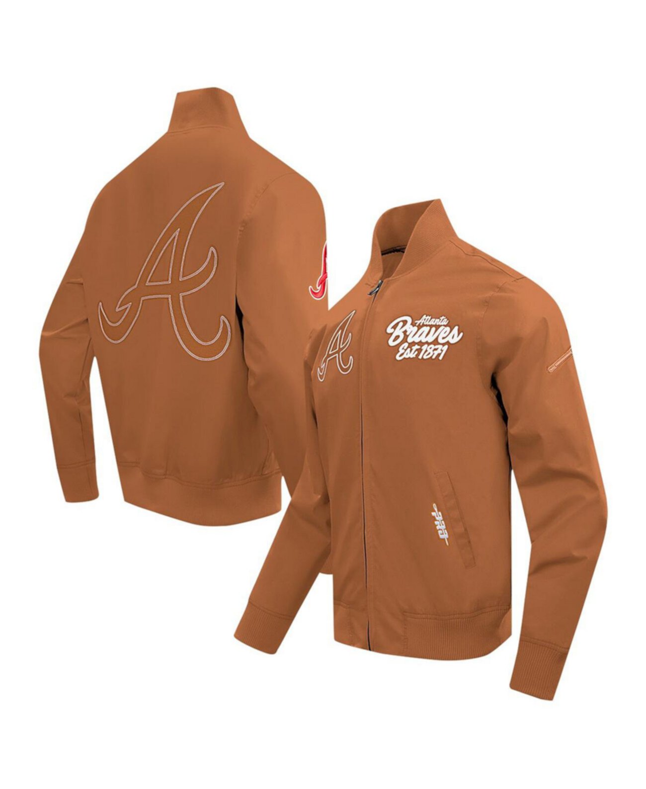 Мужская Повседневная куртка Pro Standard Atlanta Braves Paint The City Twill Full-Zip Pro Standard