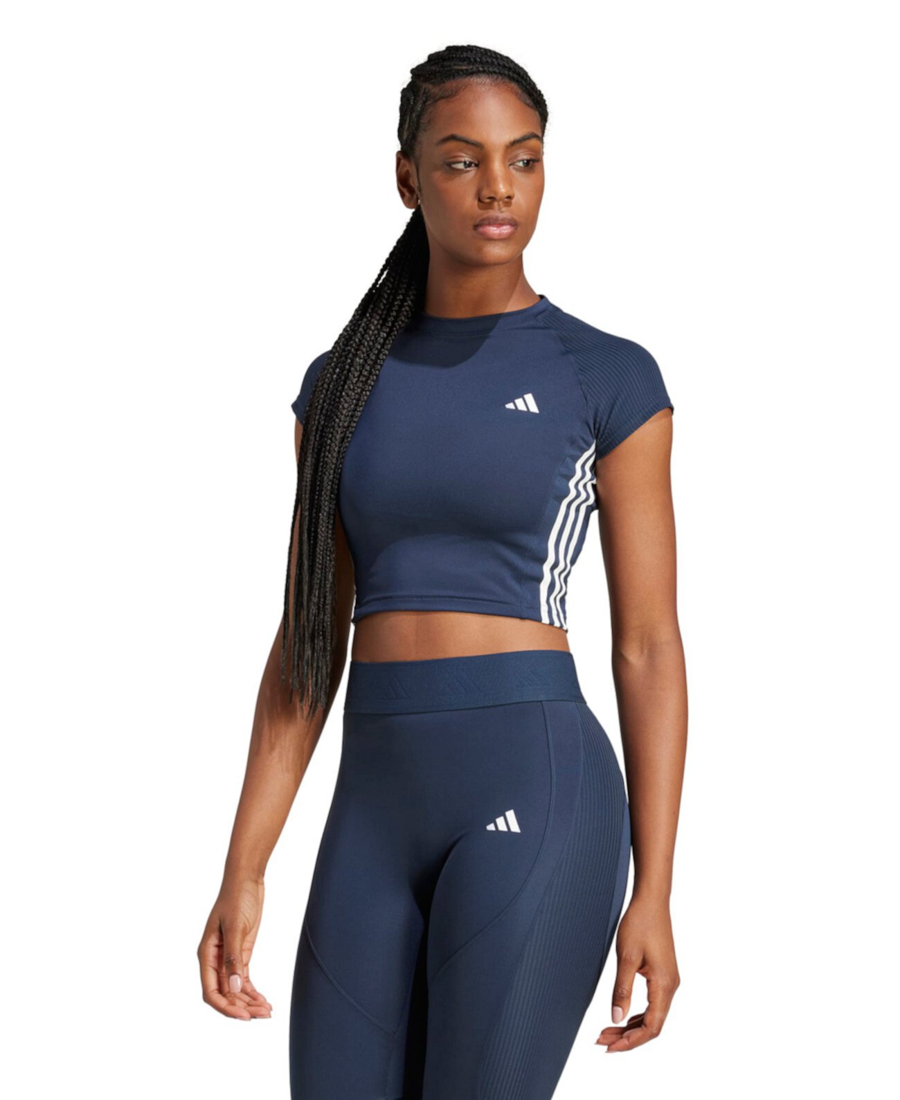 Women's Hyperglam Ribbed Training T-Shirt Adidas