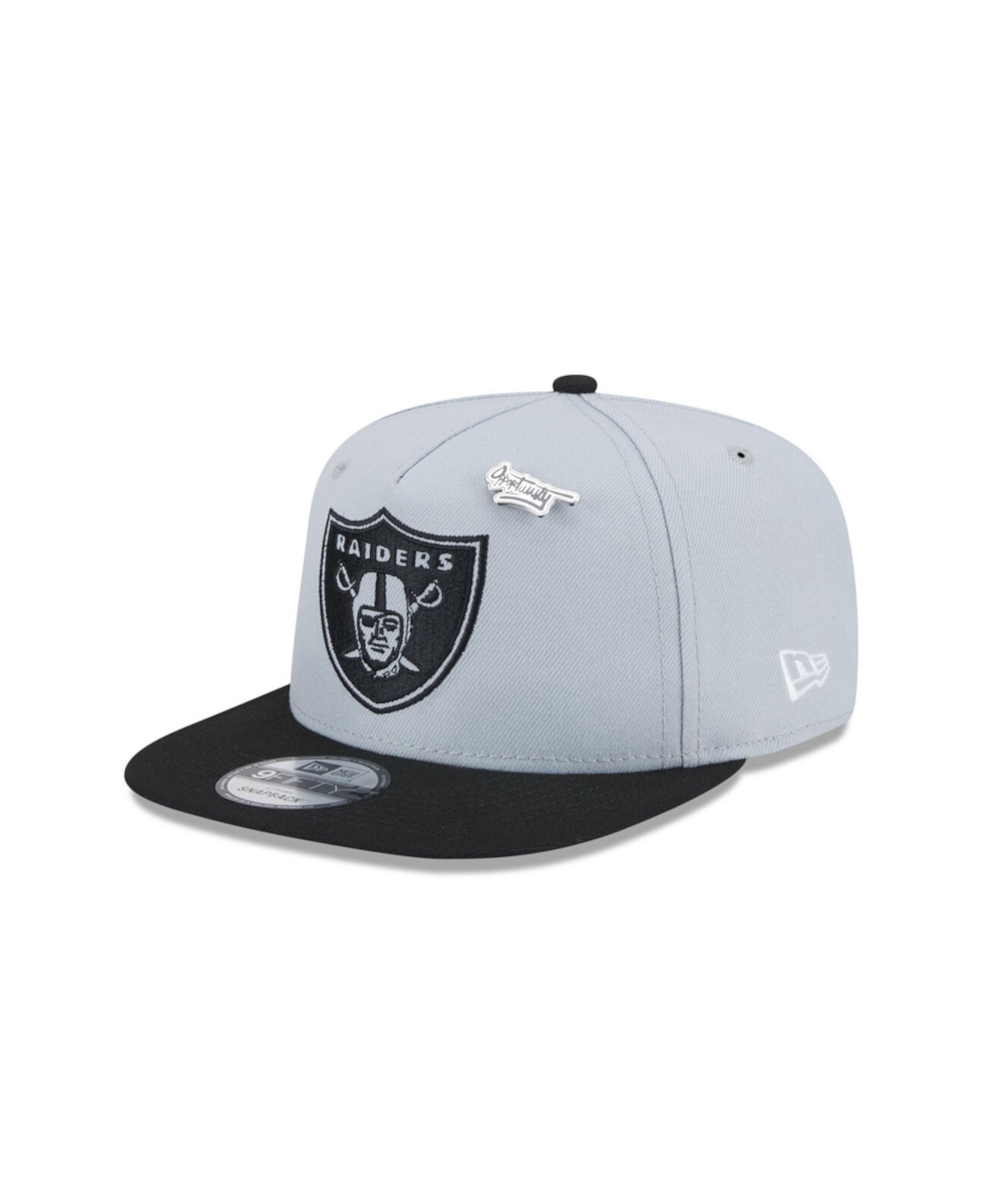 Бейсболка New Era Серая Las Vegas Raiders 2024 Inspire Change A-Frame 9FIFTY New Era