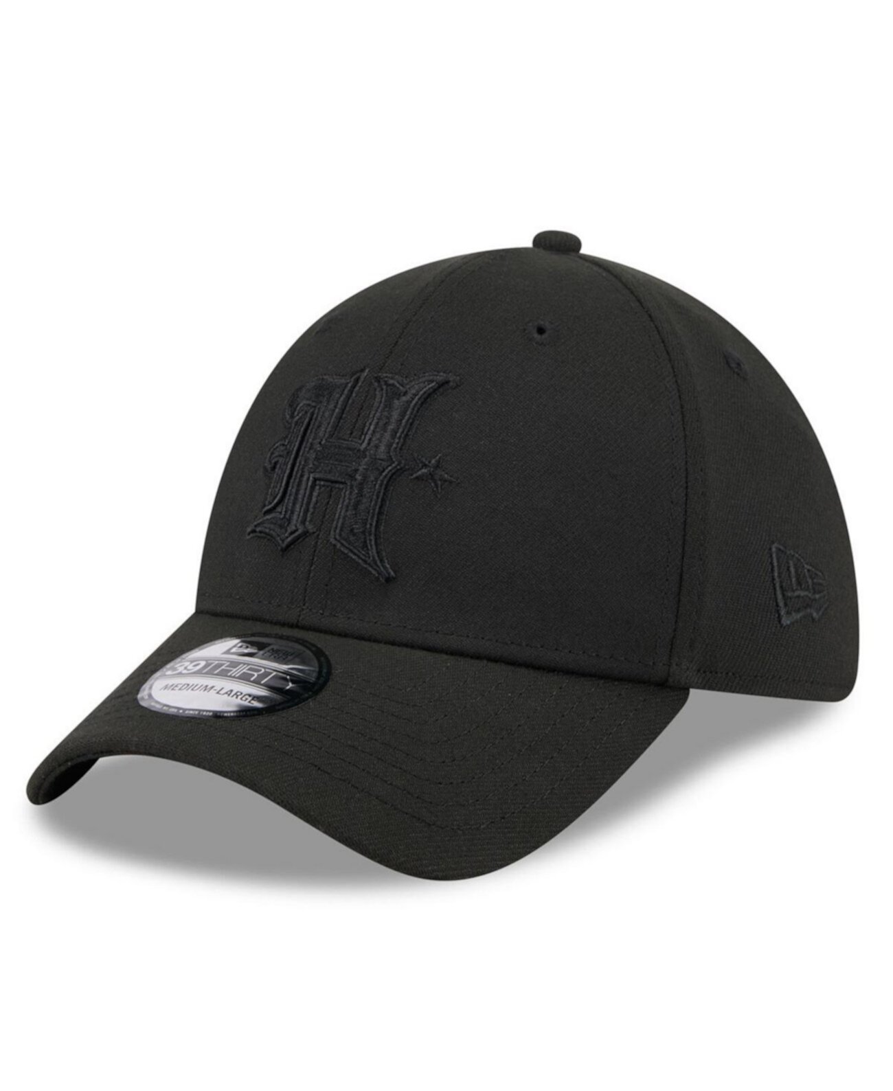 Бейсболка New Era Мужская черная Houston Texans Black on Black 39THIRTY Flex Hat New Era