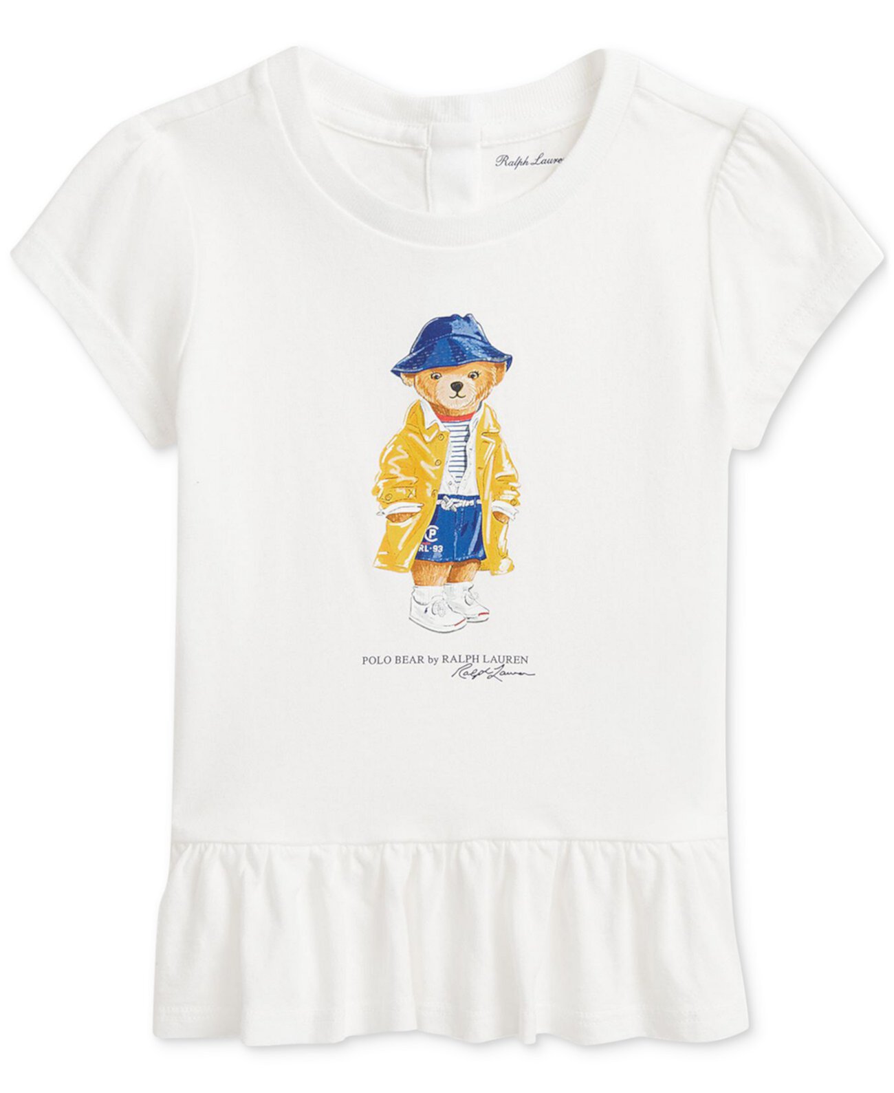 Детская Футболка Polo Ralph Lauren Baby Polo Bear Peplum Polo Ralph Lauren