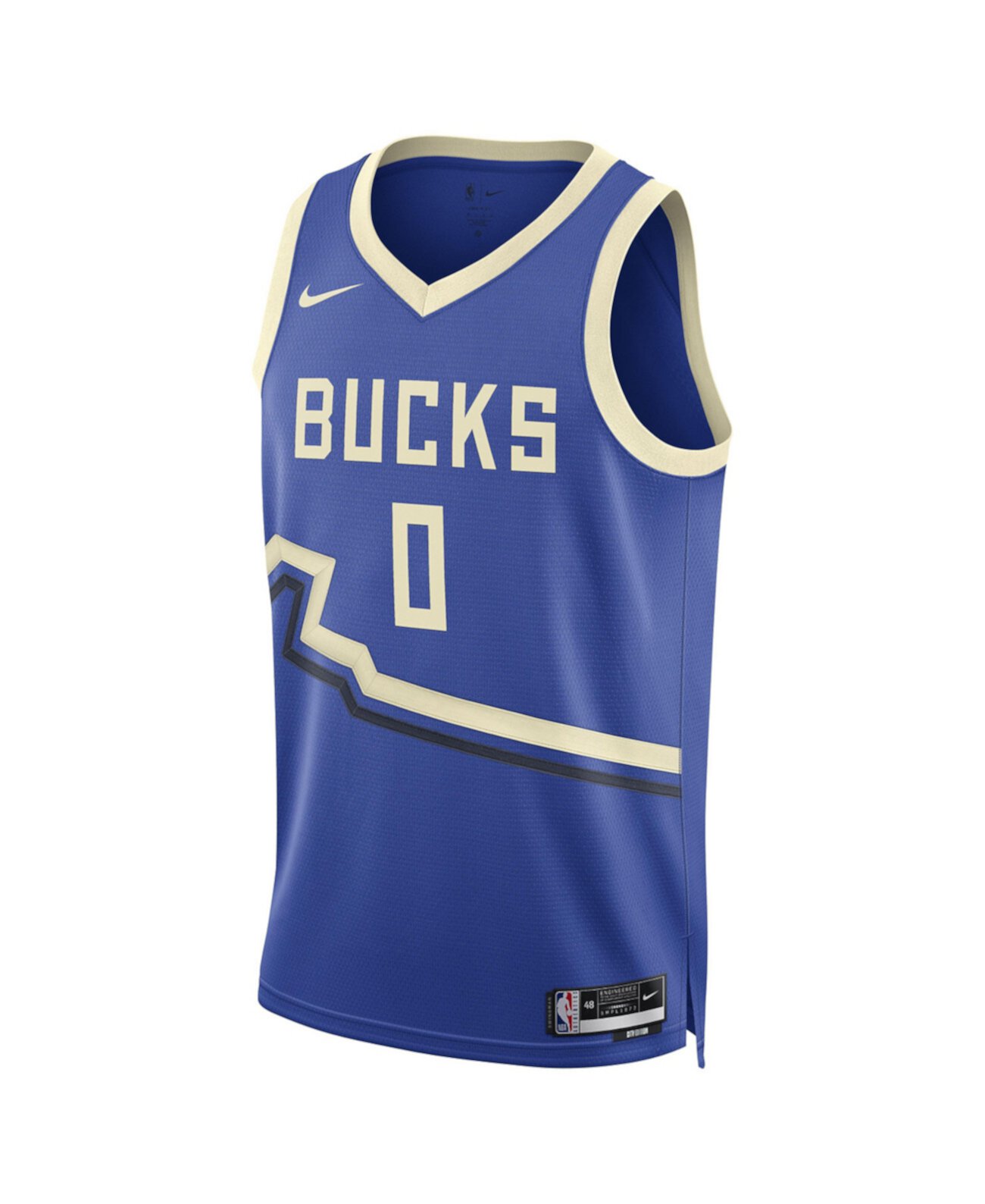 Мужское Джерси Nike City Edition Royal Damian Lillard Milwaukee Bucks 2024/25 Nike