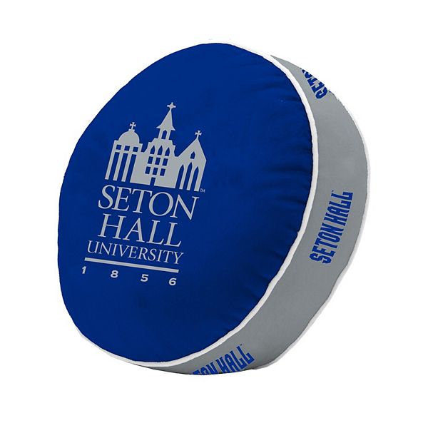 Подушка Puff с логотипом команды Seton Hall Pirates, 38x38 см, двусторонний дизайн, флисовая Logo Brand