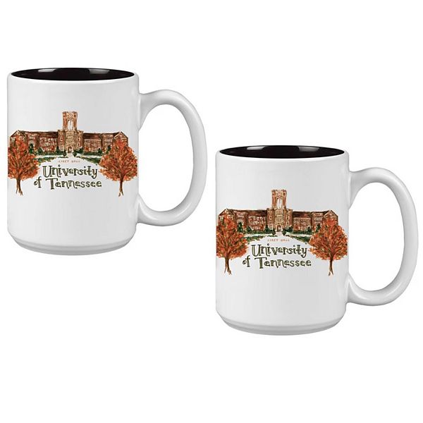 Tennessee Volunteers 2-Pack 15oz. Laura Wilcox University Mug Set Indigo Falls