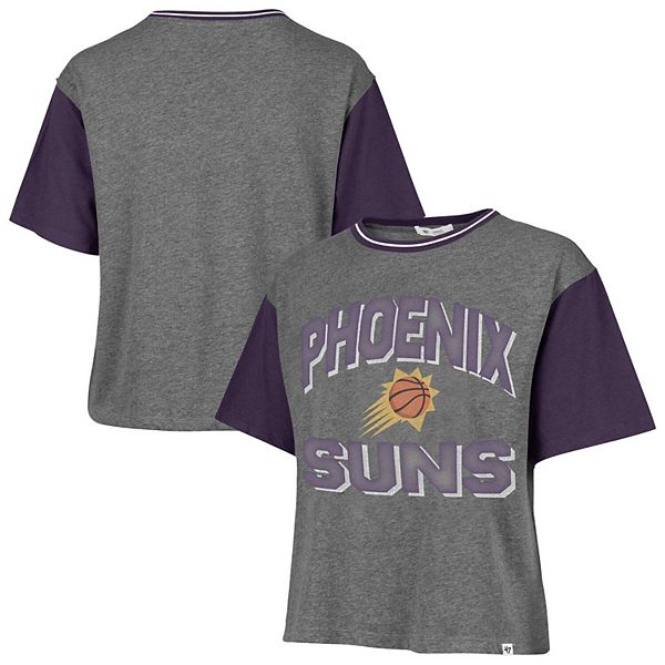 Женская Футболка 47 Brand Серый Phoenix Suns Rise Clubhouse Ziggy Color Block 47 Brand