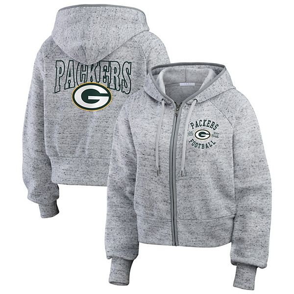 Женское худи WEAR by Erin Andrews для фанатов Green Bay Packers с капюшоном и флисовой подкладкой WEAR by Erin Andrews