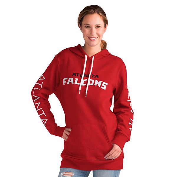 Женская Футболка G-III 4Her by Carl Banks Красная Atlanta Falcons Extra Inning Pullover Hoodie G-III 4Her by Carl Banks