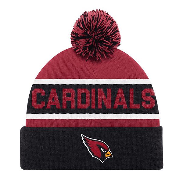 Кепка и бейсболка Starter Черная Cuffed Knit Hat с помпоном Arizona Cardinals Starter