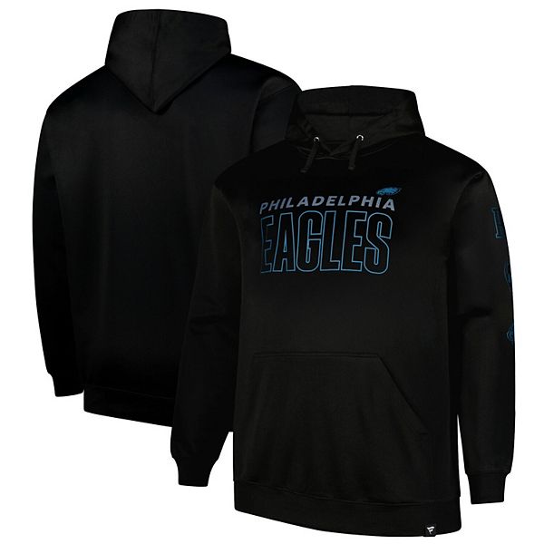 Мужское черное худи Fanatics с капюшоном и микрофлисом для Philadelphia Eagles Fanatics Brands - White Label