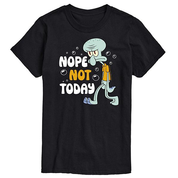 Men's SpongeBob SquarePants Nope Not Today Graphic Tee Nickelodeon