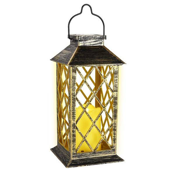 Solar Powered Led Outdoor Lantern Candle IMAGE