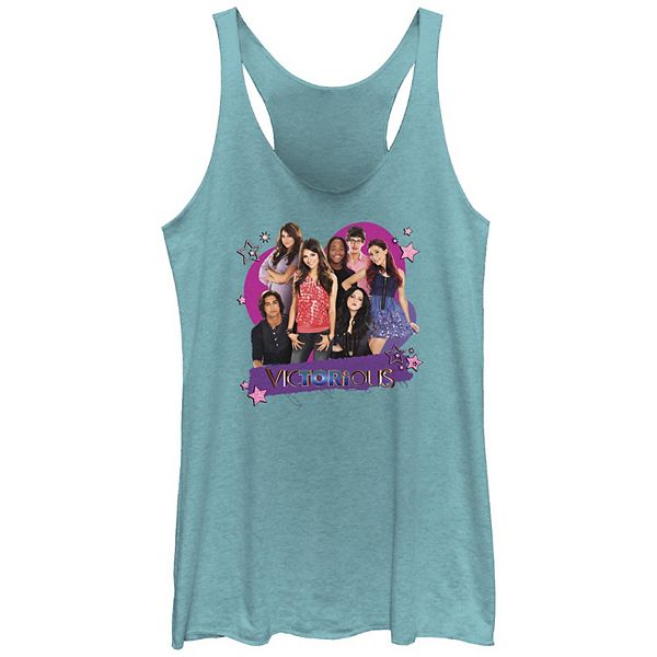 Juniors' Nickelodeon Victorious Heart Group Racerback Tank Top Nickelodeon