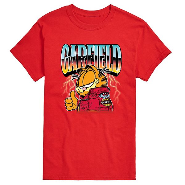 Men's Garfield Motorcycle Chrome Graphic Tee Nickelodeon