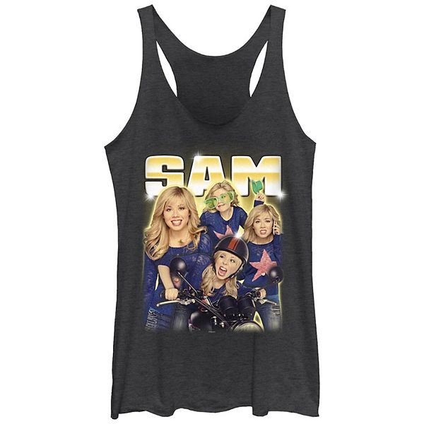 Juniors' Nickelodeon Sam And Cat Sam Collage Racerback Tank Top Nickelodeon