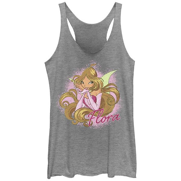 Juniors' Nickelodeon Winx Club Flora Pose Racerback Tank Top Nickelodeon