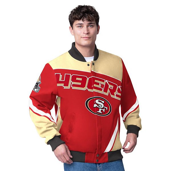 Мужская Повседневная куртка G-III Extreme Scarlet San Francisco 49ers Maximum Racing Full-Zip G-III Extreme