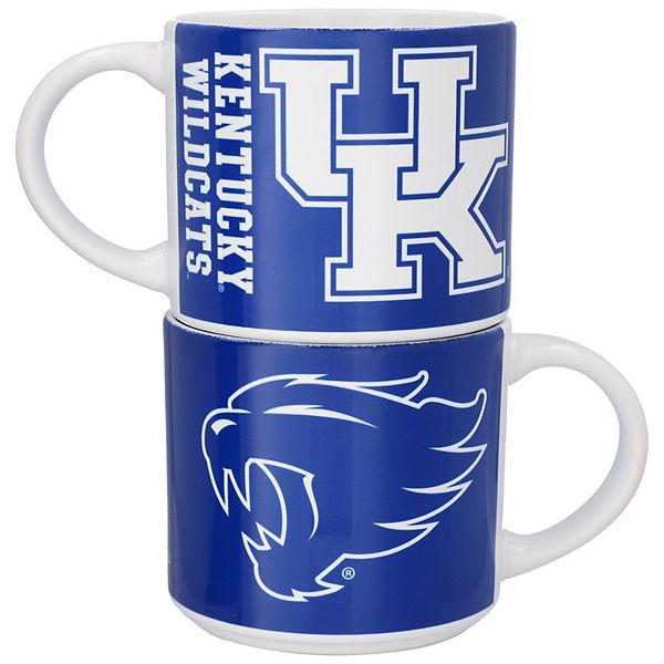 Indigo Falls Kentucky Wildcats Two Pack 14oz Stackable Mug Set Indigo Falls