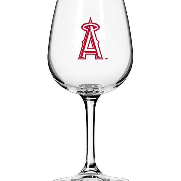 Los Angeles Angels Logo 12oz. Stemmed Wine Glass Logo Brand