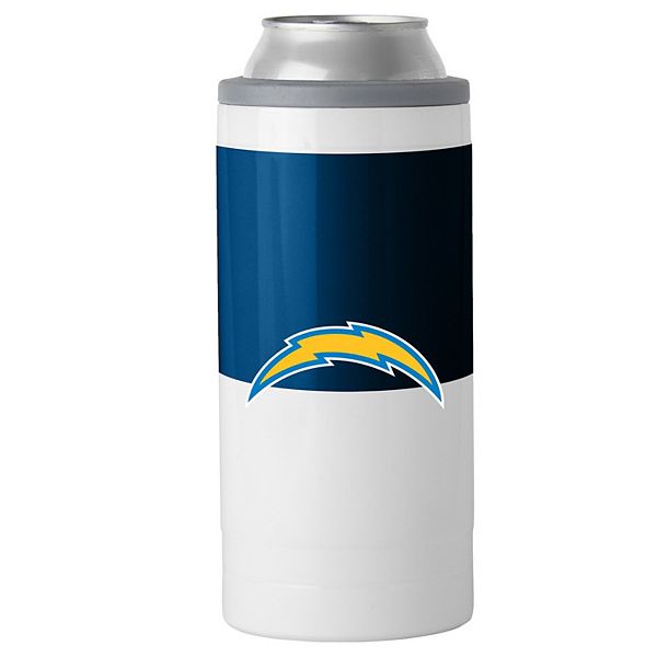 Портативный холодильник Los Angeles Chargers 12oz Colorblock для узких банок, нержавеющая сталь, 355 мл Logo Brand