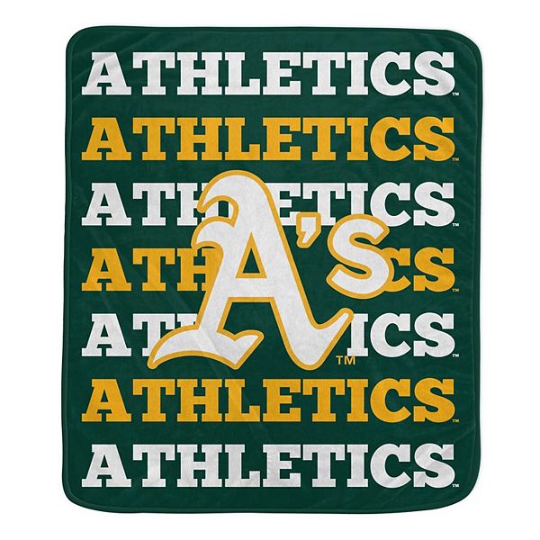 Pegasus Oakland Athletics 60'' x 70'' Logo Wordmark Plush Blanket Pegasus