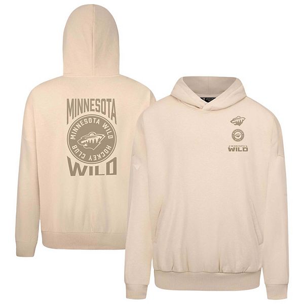 Мужское худи Levelwear Cream Minnesota Wild с капюшоном и карманами LevelWear