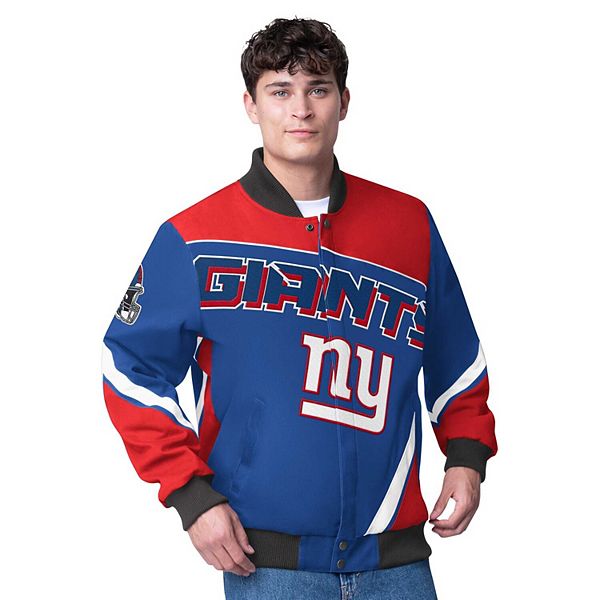 Мужская Повседневная куртка G-III Extreme Royal New York Giants Maximum Racing Full-Zip G-III Extreme