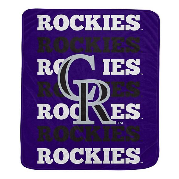 Pegasus Colorado Rockies 60'' x 70'' Logo Wordmark Plush Blanket Pegasus