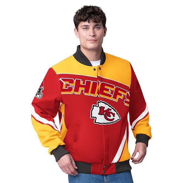 Мужская Повседневная куртка G-III Extreme Красная Kansas City Chiefs Maximum Racing Full-Zip G-III Extreme