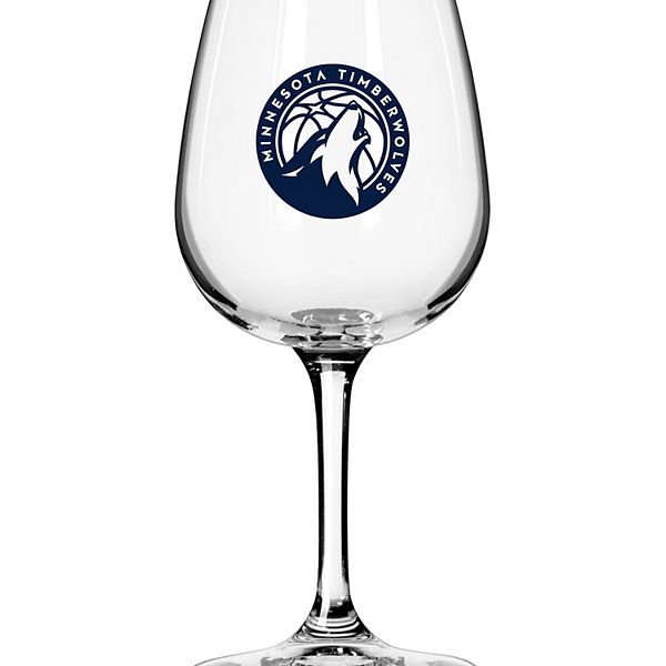 Minnesota Timberwolves Logo 12oz. Stemmed Wine Glass Logo Brand