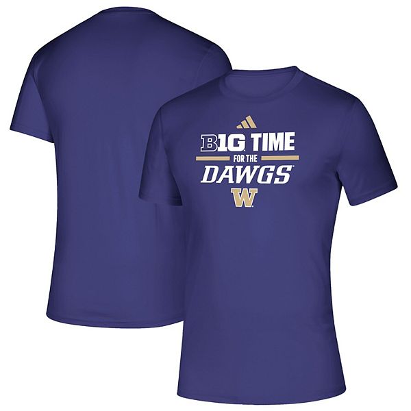 Мужская футболка adidas B1G Time For The Dawgs Washington Huskies, 100% полиэстер NCAA