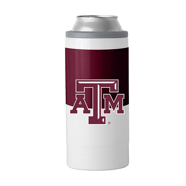 Портативный холодильник Texas A&M Aggies на 12oz, Стальной, Двойная изоляция, Для узких банок Logo Brand