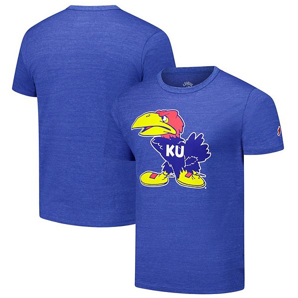 Мужская Футболка League Collegiate Wear Kansas Jayhawks Victory Falls Tri-Blend League Collegiate Wear