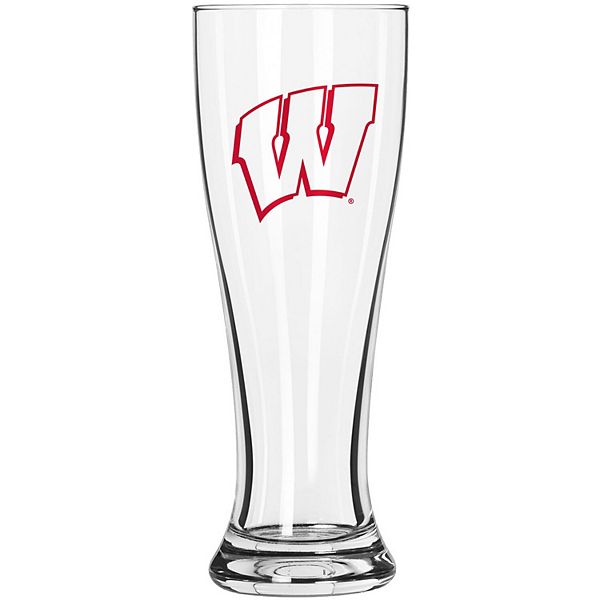 Пивной бокал для игры Wisconsin Badgers, 473 мл, стеклянный с печатью Logo Brand