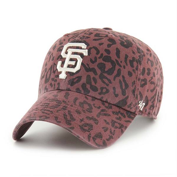 Женская коричневая бейсболка с животным принтом San Francisco Giants, регулируемая 47 Brand