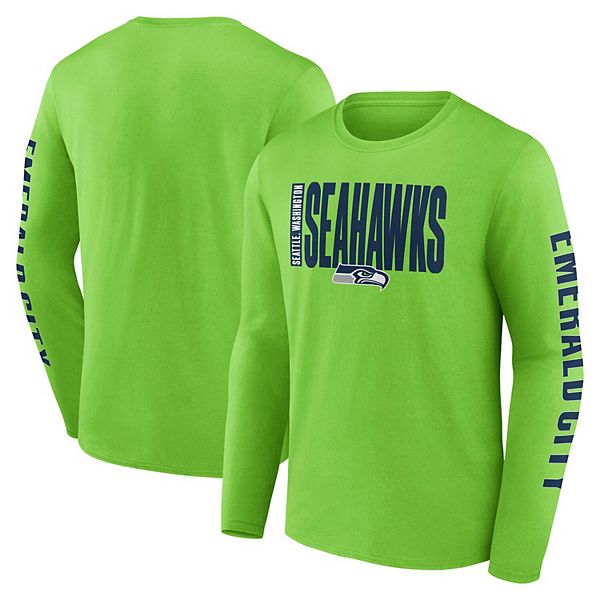 Мужская Футболка Fanatics Seattle Seahawks Vision Долгий Рукав Fanatics