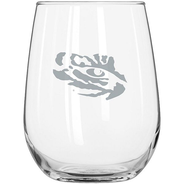 LSU Tigers 16oz. Frost Curved Beverage Glass Logo Brand