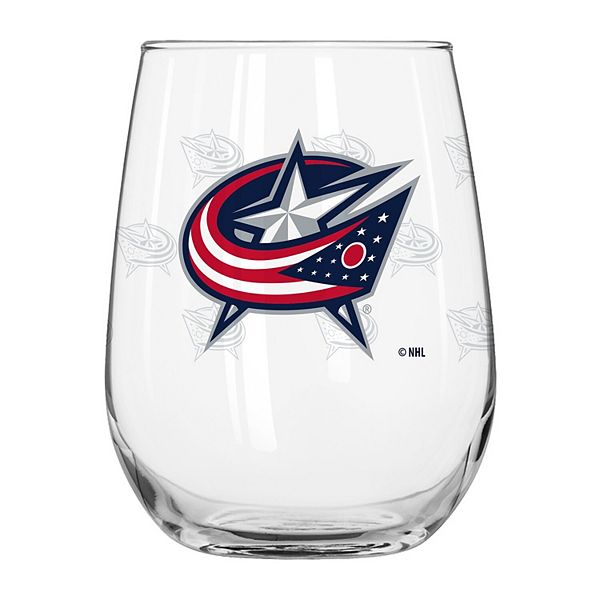 Стакан с логотипом Columbus Blue Jackets, 480 мл, сатинированная гравировка Logo Brand