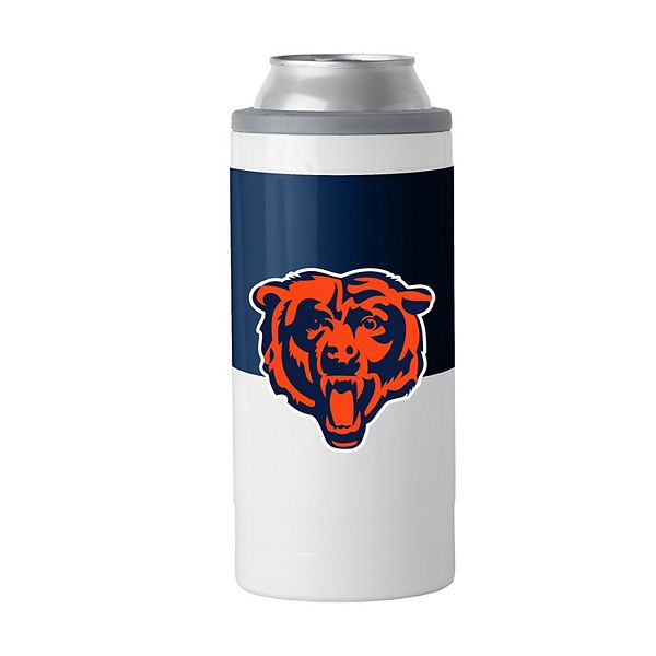 Портативный холодильник Chicago Bears 12oz Colorblock для тонких банок из нержавеющей стали, 355 мл Logo Brand