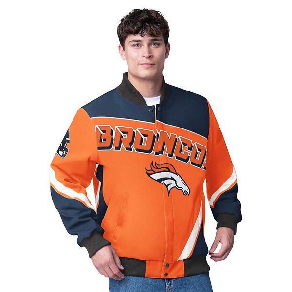 Мужская Повседневная куртка G-III Extreme Оранжевая Denver Broncos Maximum Racing Full-Zip G-III Extreme