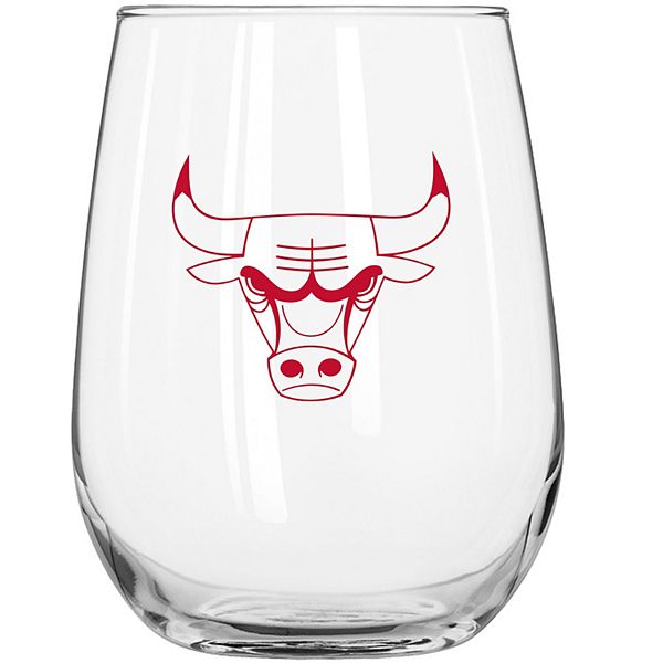 Chicago Bulls 16oz. Gameday Curved Beverage Glass Logo Brand