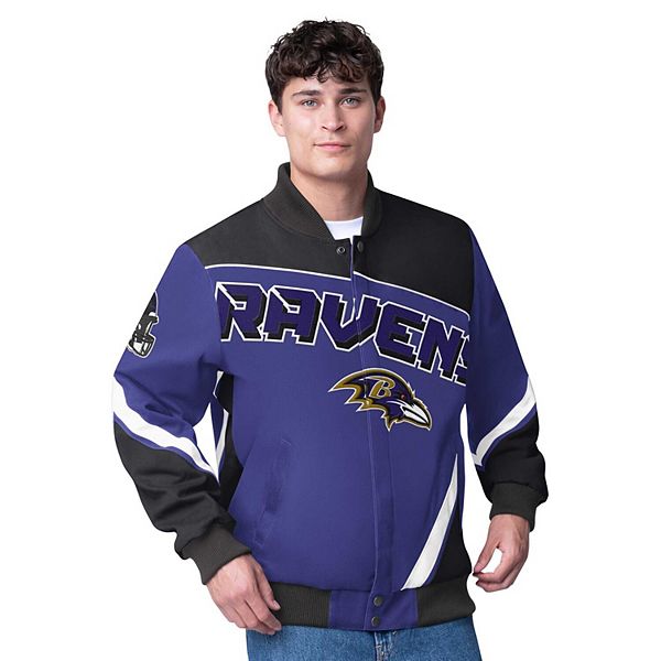 Мужская куртка G-III Extreme из хлопка с молнией, фиолетовая, Baltimore Ravens G-III Extreme