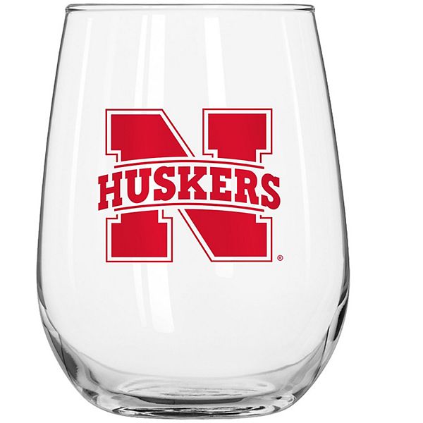 Nebraska Huskers 16oz. Gameday Curved Beverage Glass Logo Brand